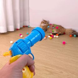 Interactive Teaser Training Toy for Cats: Fun Mini Pompom Games & Accessories