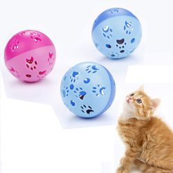 Colorful 5cm Plastic Bell Ball: Interactive Toy for Cats - Funny & Creative Training Tool