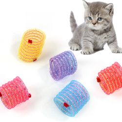 Colorful Interactive Cat Spring Toy: Engaging Pet Product for Kittens