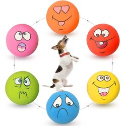 Latex Dog Squeaky Toys: Rubber Soft Chew Toys for Small Pets