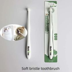 Round Head Dog Toothbrush: Remove Bad Breath & Tartar, Dental Care Soft Brush for Dogs & Cats"