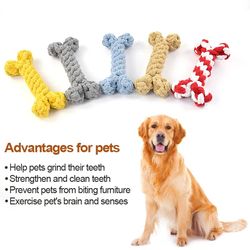 Cotton Dog Toys: Bite-Resistant Bones for Small & Large Breeds