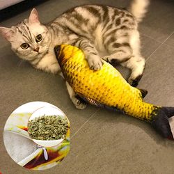 Soft Plush 3D Simulation Cat Toy Fish | Catnip, Anti-Bite, Interactive Training - Pet Supplies