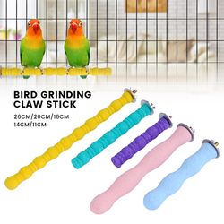 Wooden Parrot Claw Grinding Stick: Bird Perching Sand Toy for Cage Accessories
