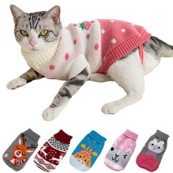 Cozy Winter Sweaters for Small to Medium Dogs: Puppy Cat Apparel for Chihuahua, Dachshund, French Bulldog, and More