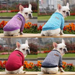 Grey Pet Sweatshirt: Warm Winter Clothing for Medium and Small Dogs