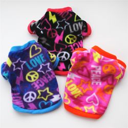 Cozy Winter Pet Clothes: Cute Skull Print Fleece Coat for Small Dogs - French Bulldog, Chihuahua, Puppy Clothing