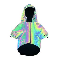 Reflective Dog Hoodie: Windbreaker Coat for Dogs, S to 5XL Sizes