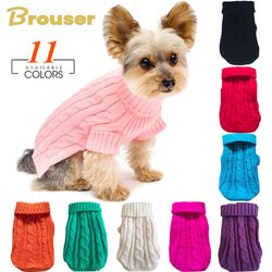 Soft Wool Pet Sweaters: Cozy Winter Clothes for Small Dogs & Cats - Chihuahua, Puppy & Kitten Apparel