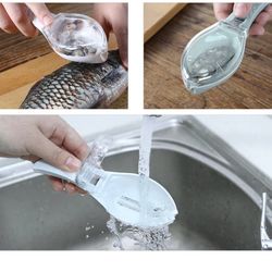 1PC Fish Skin Brush Scraping Fish Scale Brush Fish Scale Remover Scraper Cleaner Peeling Skin Scraper Fish Scaler Kitche