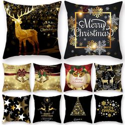 Merry Christmas Cushion Cover Ornaments: Festive Home Decor for Xmas & New Year 2023 - Perfect Gift!