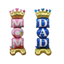 Large Happy Birthday Balloons for Mom & Dad | Foil Inflatable Decor for Parties & Celebrations