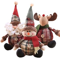 Merry Christmas Decor: Snowman Doll, Elk, Santa Claus Ornaments - Navidad & Happy New Year 2024 Gifts