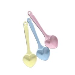 Romantic Ins Macaroon Love Spoon | Heart Coffee Spoon – Cute Ceramic Mixing Spoon in Pink Dessert Design | Girl Tablewar