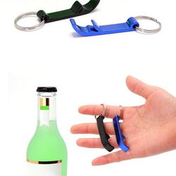 Mini Keychain Bottle Opener: Creative Multifunctional Aluminum Alloy Design in Various Colors for Small Gifts