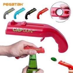 Portable Cap Gun Bottle Opener: Fun Beverage Opening Tool for Parties & Bars