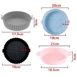 Kitchen Air Fryer Accessories: Silicone Pot, Baking Tray, Chicken Basket, Grill Pan Replacement