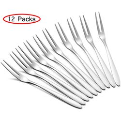 Stainless Steel Fruit Forks: Set of 5/12 - Multifunctional Kitchen Accessories