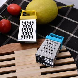 Stainless Steel Mini Four-Sided Grater Planer Multifunctional Peel Cutter Fruit Ginger Garlic Grater Cooking Kitchen Acc