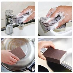 Sponge Magic Eraser Descaling Brush | Silicon Carbide Cleaning for Stove Top Pot