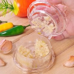 Multifunctional Manual Garlic Press: Kitchen Crusher & Chopper