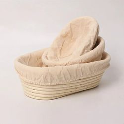 Banneton Bread Proofing Rattan Basket: Storage Organizer for Baking