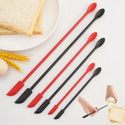 Silicone Spatula: Heat-Resistant Dual-Ended Scraper with Long Handle