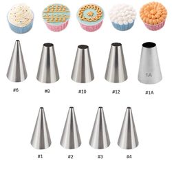 Cake Decorating Tips: Round Icing Piping Nozzles for DIY Creations
