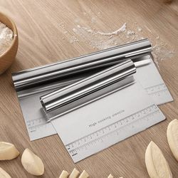 Stainless Steel Noodle Knife Cake Scraper & Scale Pastry Cutters: Baking EssentiALS 1