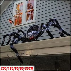 Halloween Black Plush Spider Decoration Props - Simulation Giant Spider For Outdoor Party House Decor - Available In Var
