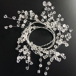 1.2m/2m Crystal Beads Wedding Decoration - Diamond Pearl Rattan for Home, Hotel, Party Supplies