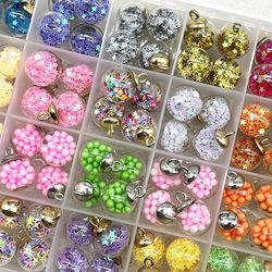 New 10pcs 21x16mm Magic Ball Transparent Glass Beads Pendant - Christmas Decoration Pentagram