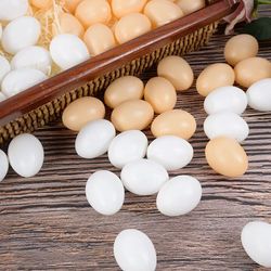 Simulation Plastic Eggs Set: Easter Party Decoration, Kids Toys, DIY Farm Nest Accessories - 10/20pcs Fake Eggs