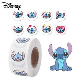 500pcs 1inch Disney Stitch Stickers: Cartoon Paper Tape for Stationery, DIY Gifts, Decoration - Birthday Anime Supplies