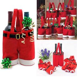 Christmas Santa Pants Handbag: Large Candy Wine Gift Bag Decor - Hot-selling Items for Cheerful Holidays & Wedding Candy