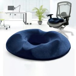 Orthopedic Donut Pillow Seat Cushion for Hemorrhoids & Tailbone Pain Relief - Memory Foam Prostate Chair Pad