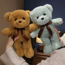 30cm Bear Plush Toy: 16 Styles, Soft Stuffed Animal Doll - Pink, Gray, White Teddy Bear - Birthday Gifts for Girls & Boy