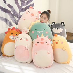 Squish Pillow Plush Toy: Kawaii Unicorn, Dinosaur, Lion Soft Big Buddy - Stuffed Cushion Valentine's Gift for Kids Girls