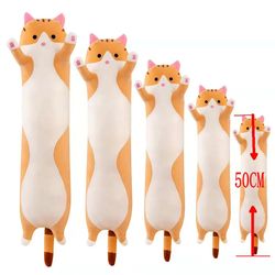 50cm Cute Soft Long Cat Plush Toy: Perfect Nap Companion for Boys & Girls