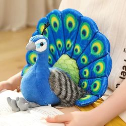 Cute Peacock Ppen Tail Ornaments: Fun Zoo Souvenirs for Children's Learning