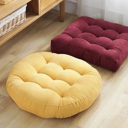 Large Floor Cushion for Meditation & Seating | Inyahome Round Cushions for Yoga, Living Room, Office | Kids & Adults