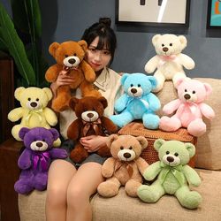 Soft Teddy Bear Dolls: 9 New Colors Plush Toys for Kids, Perfect Birthday & Xmas Gift