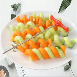Spiral Vegetable Knife: Potato, Carrot, Cucumber Chopper & Cutter