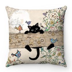 Cartoon Cat Pattern Sofa Cushion Covers - Home & Office Decor - Cute Animal Pillowcases