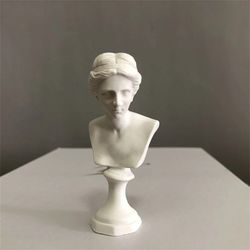 Resin David Statue Mini Head: Norse Mythology Music Artist Figure - European Modern Art Sculpture
