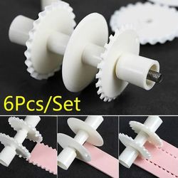 Fondant Ribbon Roller Cutters for Cake Decoration Mold & DIY Dough Cutting Tool