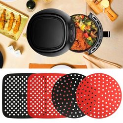 Silicone Air Fryer Pad: Reusable Non-Stick Baking Mat & Grill Saucer