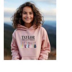 Youth Taylor Swift Eras Tour Hooded Sweatshirt, Kids Eras Tour Sweatshirt, Kids Taylor Swift Shirt
