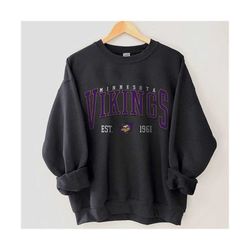 Minnesota Football Sweatshirt, Vintage Style Minnesota Football Crewneck, Football t-shirt, Minnesota Vikings Sweatshirt