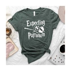 expecting patronum shirt, pregnancy announcement shirt, baby announcement , birth announcement, pregnancy gift, maternit